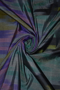 Completely Woven Pure Silk Ikat Handloom Fabric