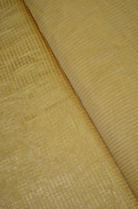 Handloom Pure Chanderi Tissue Checkered Zari Based Kurta Piece With A Tissue Striped Based Plain Chanderi  Matching Lower. ( This set includes 2.5 meters of a kurta Piece and 2.5 meters of a piece for a lower)
