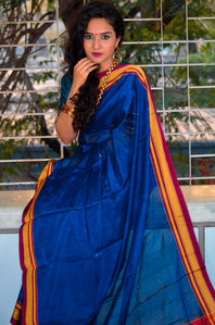 Traditional Ilkal Solid Colored Saree
