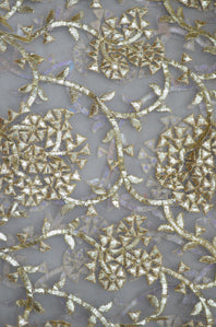 Net Heavy Embroidered Fabric