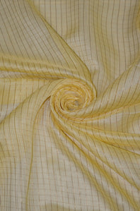 Chanderi Checkered Viscose Staple Fibre Fabrics ( TO BUY A QUANTITY OF 1.5,2.5,3.5 PLEASE CALL US AT 9930655009)