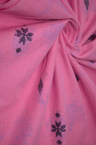 Cotton Slub Jamdani Booti Inspired Fabric ( TO BUY A QUANTITY OF 1.5,2.5,3.5 PLEASE CALL US AT 9930655009)