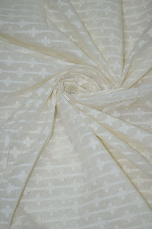 Pure Handloom Cotton Chanderi Jamdani Butti Fabrics ( TO BUY A QUANTITY OF 1.5,2.5,3.5 PLEASE CALL US AT 9930655009)