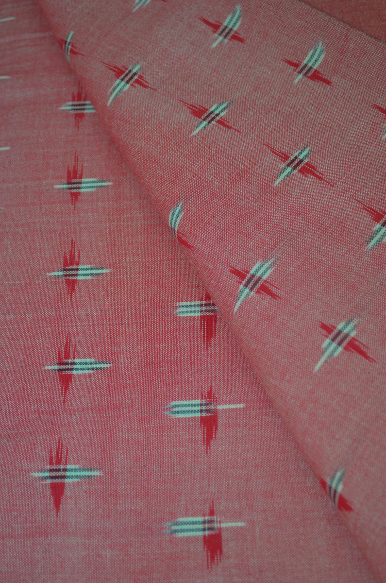 Handloom Pure Cotton Double Ikat Kurta Set ( This set includes 2.5 meters of a kurta Piece and 2.5 meters of a piece for a lower)