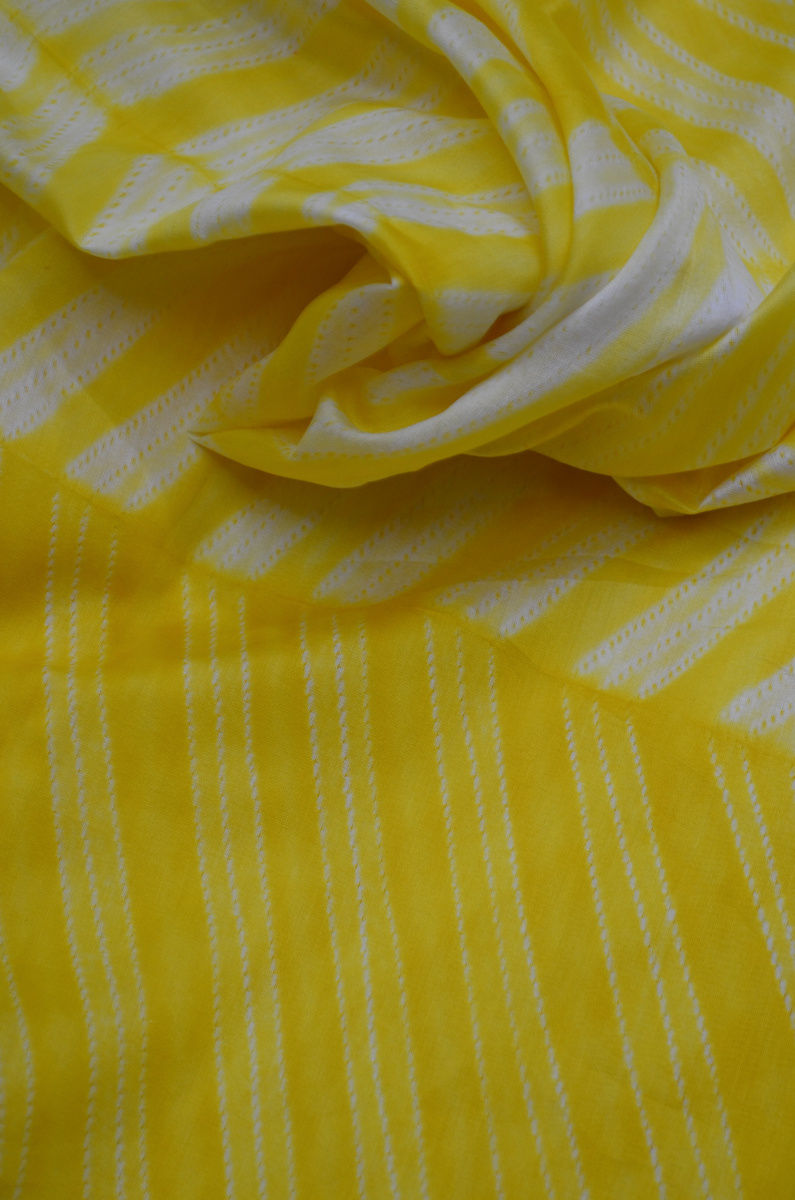 Pure  Handloom Silk Chanderi  Shibori  Fabrics