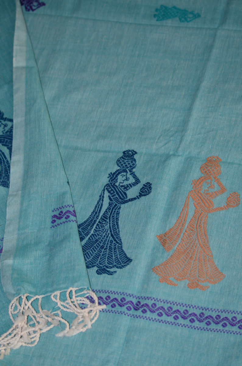 Handloom Mercerised Cotton Gollabhama Dupatta