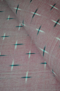 Pure Mercerised Handloom Cotton Double Ikat Fabric