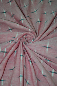 Pure Mercerised Handloom Cotton Double Ikat Fabric