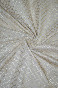 Pure Handloom Cotton by Silk Chanderi Jamdani Zari Butti Fabrics ( TO BUY A QUANTITY OF 1.5,2.5,3.5 PLEASE CALL US AT 9930655009)