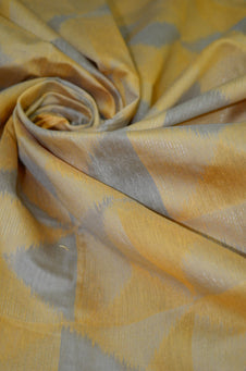 Chanderi Reversible Cotton By Silk Fabric