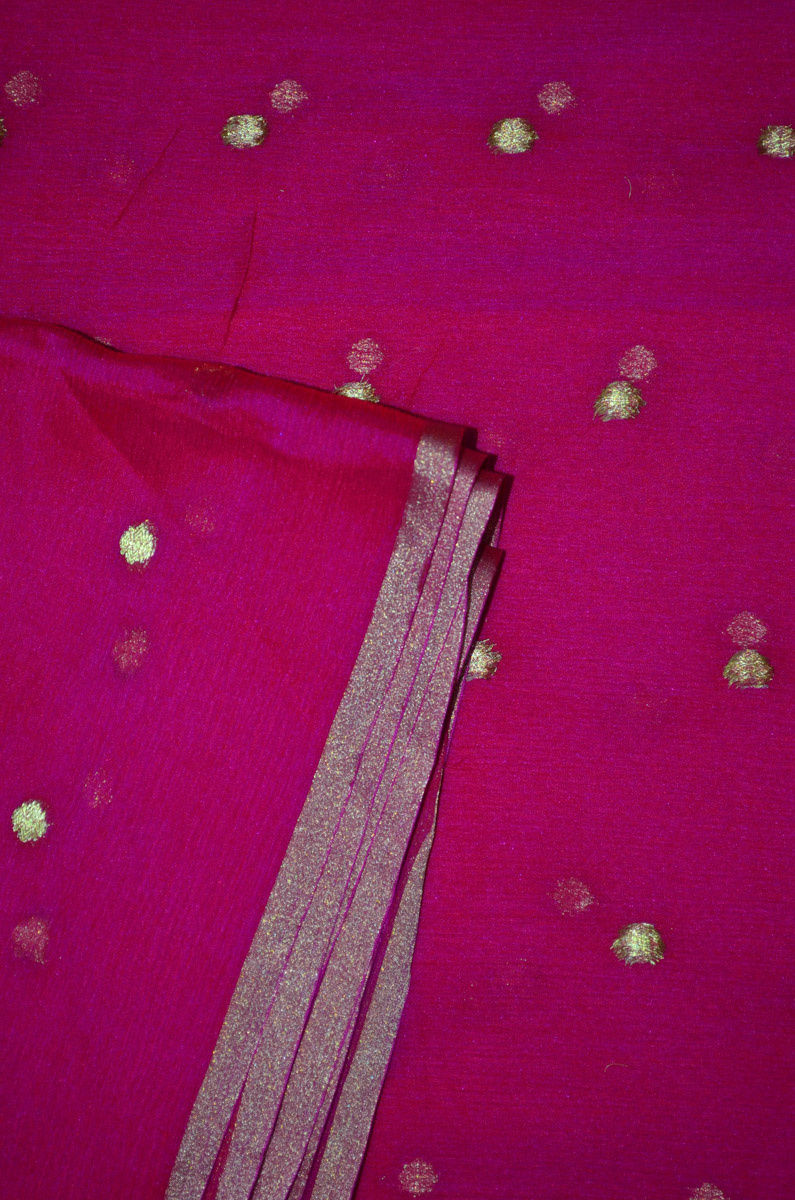 Two Tonned (Dhoop Chaun) Yarn Dyed Pure Silk Chiffon Fabric ( To buy a quantity of 1.5,2.5,3.5 please call us on 9930655009)