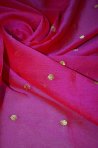 Two Tonned (Dhoop Chaun) Yarn Dyed Pure Silk Chiffon Fabric ( To buy a quantity of 1.5,2.5,3.5 please call us on 9930655009)
