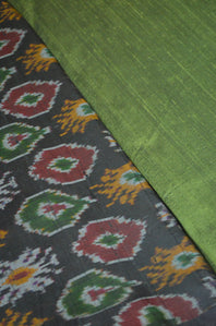 Handloom Pure Raw Silk Double Ikat Kurta Set