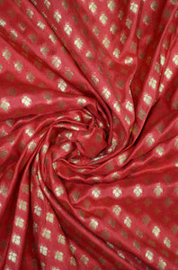 Banarasi Brocade Butti Silk by Cotton Fabric