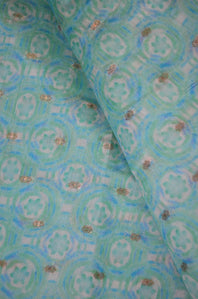 Digital Printed Chanderi Cotton By Silk With Zari Woven Booti Kurta Set ( This set includes 2.5 meters of a kurta Piece and 2.5 meters of a piece for a lower)