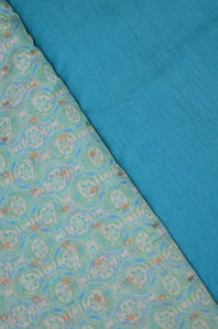 Digital Printed Chanderi Cotton By Silk With Zari Woven Booti Kurta Set ( This set includes 2.5 meters of a kurta Piece and 2.5 meters of a piece for a lower)