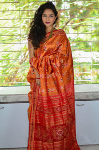 Pure Silk Sambalpuri Handwoven Designer Saree