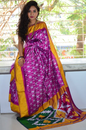 Pure Silk Ikat Pochampally Saree