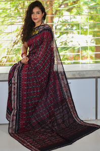 Cotton Handloom  Ikat Designer Sambalpuri Saree