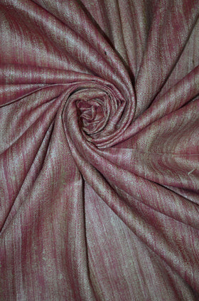 Handwoven Natural Yarn Dyed Pure  Spun Unfinished Muga Tussar Silk Fabric