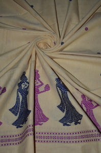 Handloom Mercerised Cotton Gollabhama Dupattas. ( This dupatta is a full size dupatta. Of Lenght 2.5 meters and widht 35 inches)
