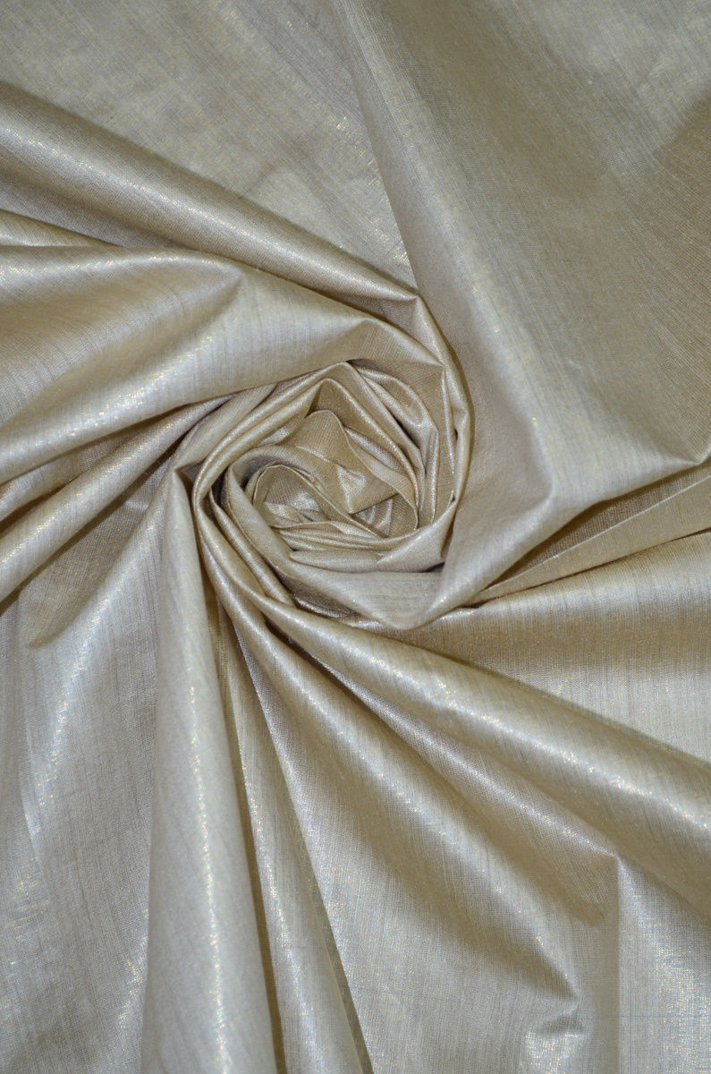 100% Pure Dyeable Muga Tussar Handloom Silk Fabric