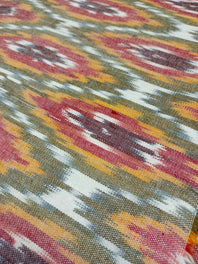 Two Ply Handloom Cotton Double Ikat Fabric