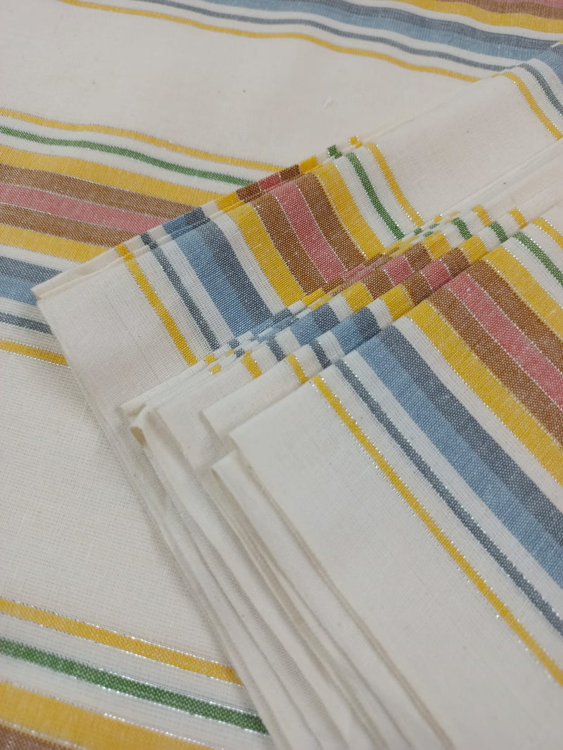 Semi Handloom Pure Cotton Fabric