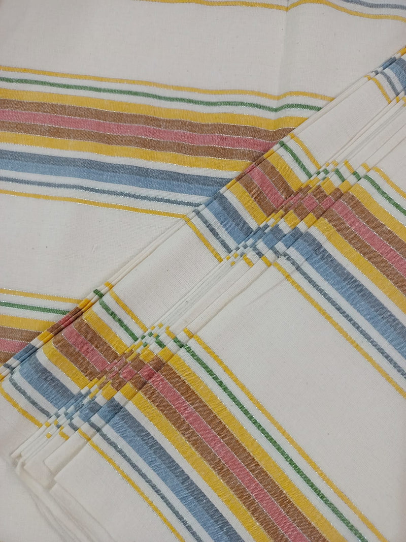 Semi Handloom Pure Cotton Fabric